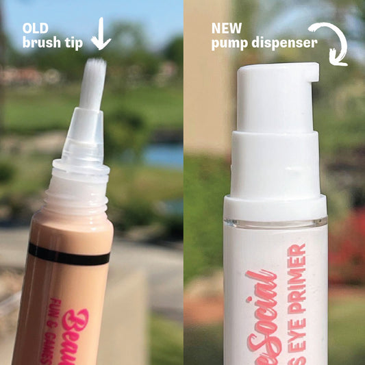 Fund & Games Eyeshadow Primer - new vs. old bottles