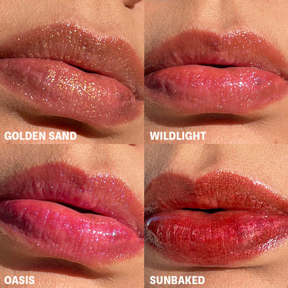 Desert Flare Shimmery Lipgloss Lip Looks