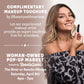 Complimentary Makeup Touchups for attendees of the Woman-Owned Pop-Up Market