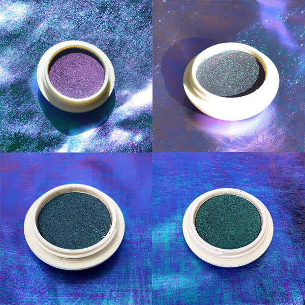 Mercury Multichrome Eyeshadow 4 ways - Wandering Star Collection