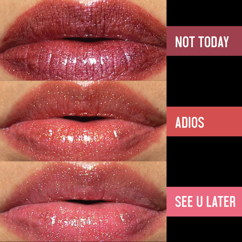 Bye, Cupid Lipgloss lip swatches