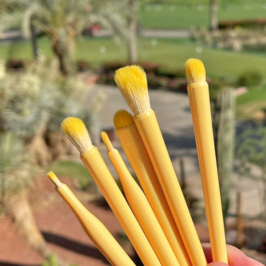 Sunny Day 6-Piece Brush Set - Sunshine Yellow